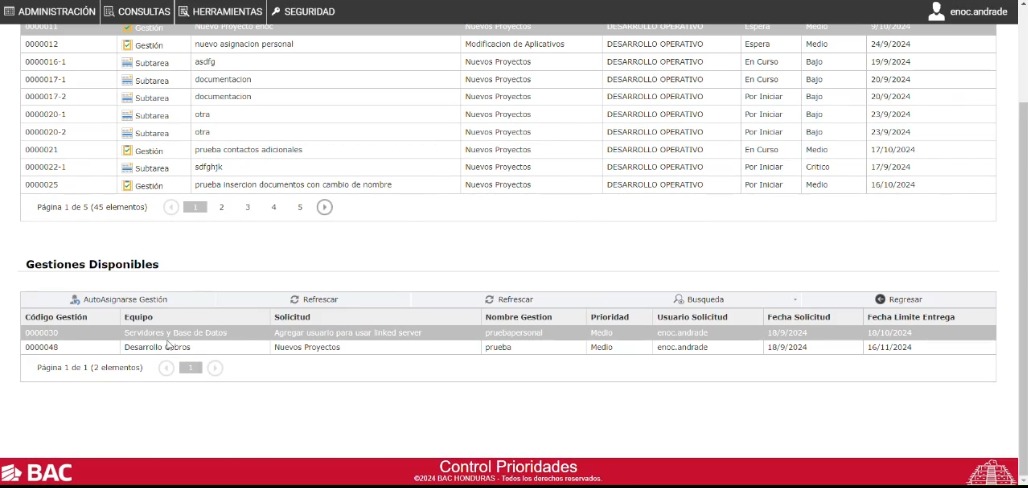 App Control Prioridades